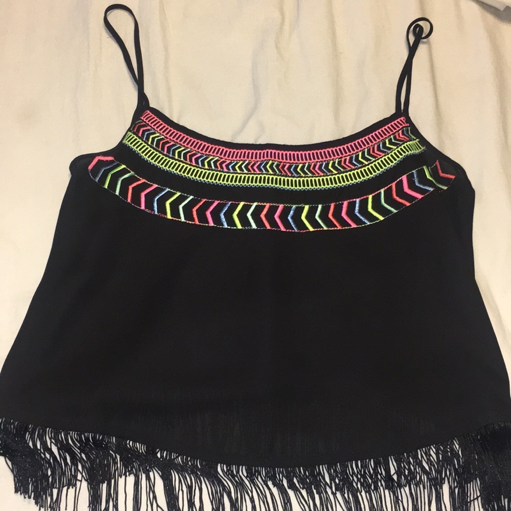 Black crop top